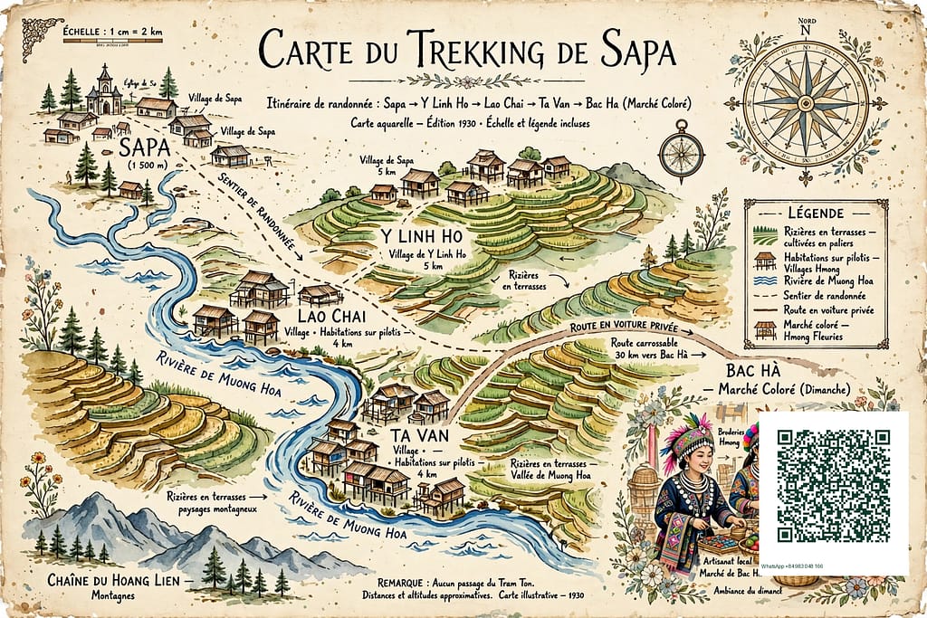 TOUR PRIVÉ 2 JOURS TREK À SAPA ET MARCHÉ DE BAC HA - L'IMMERSION AUTHENTIQUE