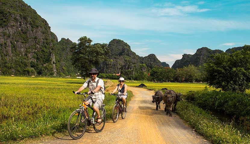 Visite de Ninh Binh en vélo : Excursion à vélo sans guide à Tam Coc, Hoa Lu et au-delà