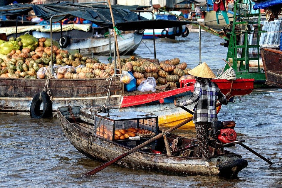 7 marchés flottants bien connus sur le delta du Mekong Vietnam à ne pas manquer
